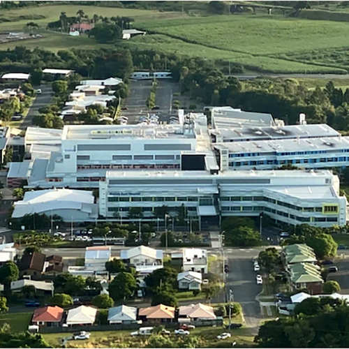 Aerial view of Hospital
