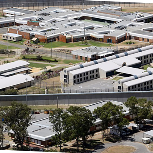 Aerial view of Prison